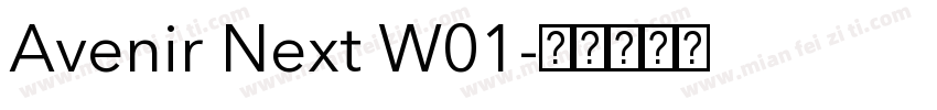 Avenir Next W01字体转换